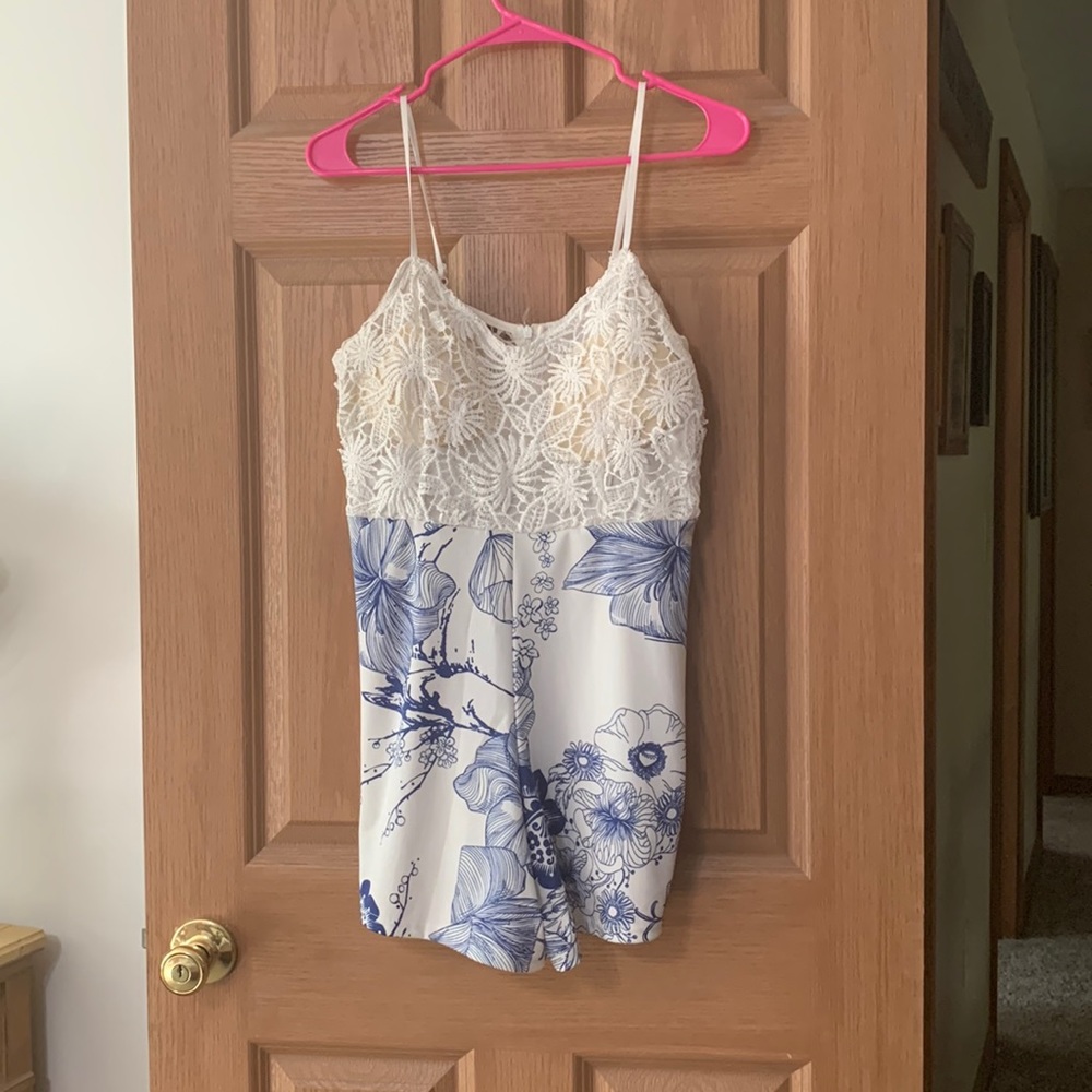 Spaghetti strap romper